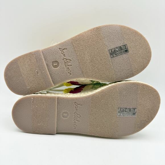 Sam Edelman Kids Kayden Slingback Sandal US 2 M Beige Multicolor Leather NIB - Picture 11 of 12